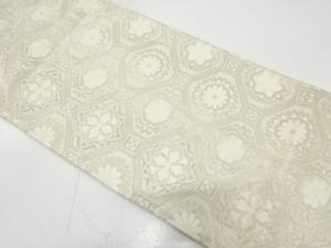 アンティーク　花蜀江模様織り出し全通袋帯（材料）